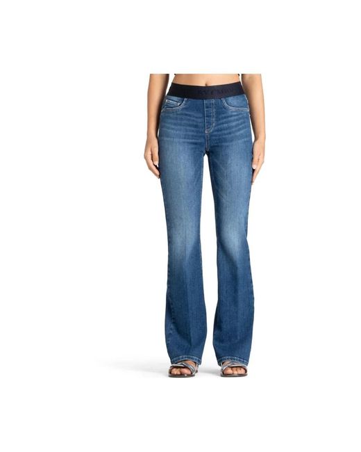 Cambio Blue Boot-Cut Jeans