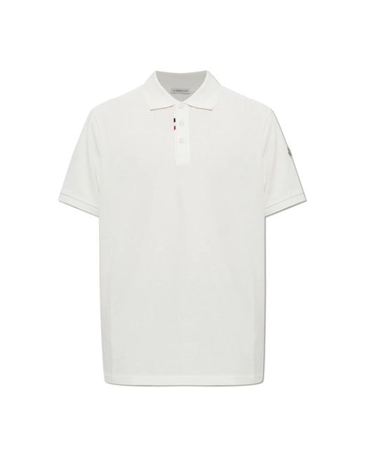 Moncler Polo Met Logopatch in het White voor heren