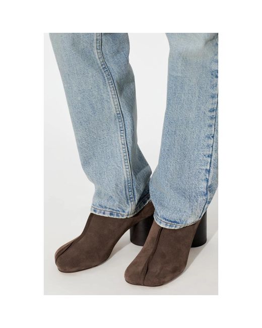 MM6 by Maison Margiela Brown Heeled Mules