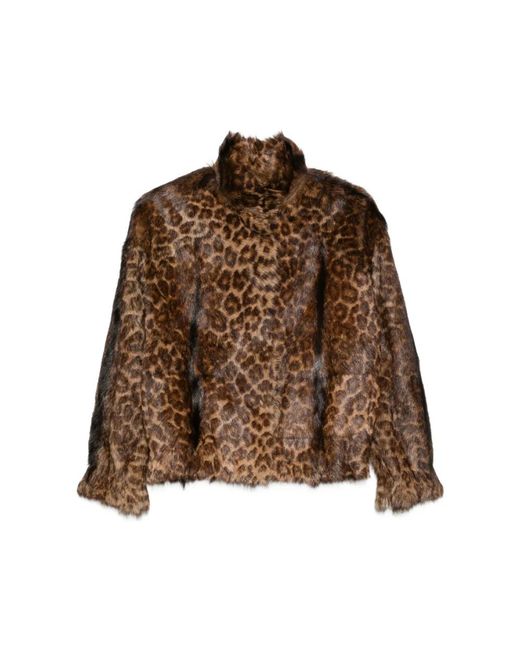 Salvatore Santoro Brown Faux Fur & Shearling Jackets
