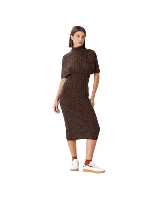 Kocca Brown Knitted Dresses