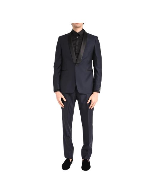 Tagliatore Black Single Breasted Suits for men