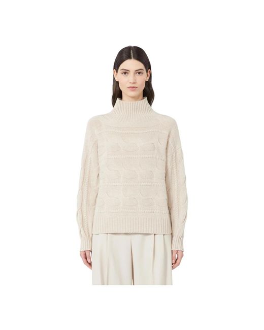 Max Mara Natural Turtlenecks