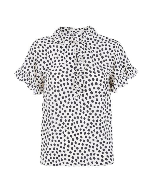 Chloé Overhemden ,Veelkleurig ,Leer Short Sleeves Shirt in het White