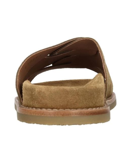 Buttero Brown Sliders for men