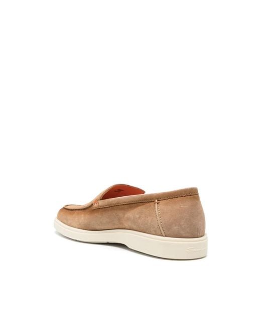 Santoni Natural Loafers for men
