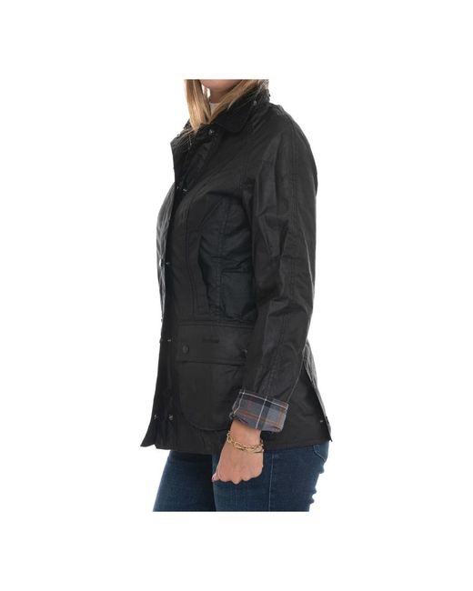 Barbour Beadnell Wax Jacket in het Black
