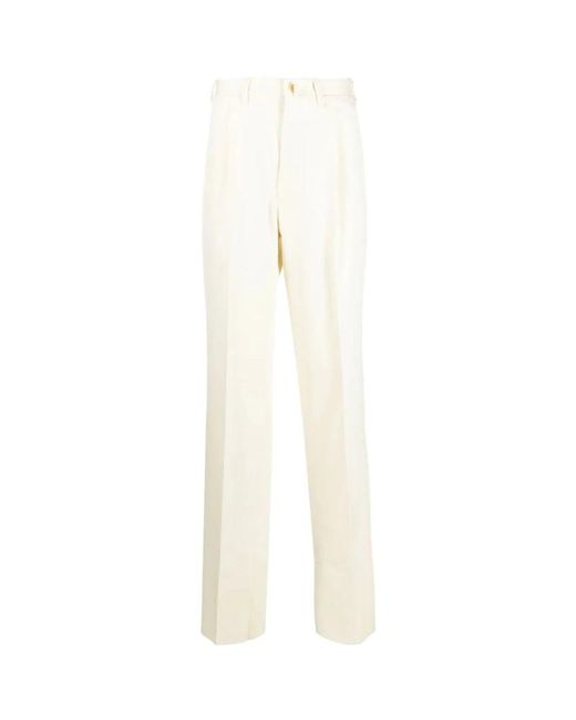 Straight pantaloni di Giuliva Heritage in White da Uomo