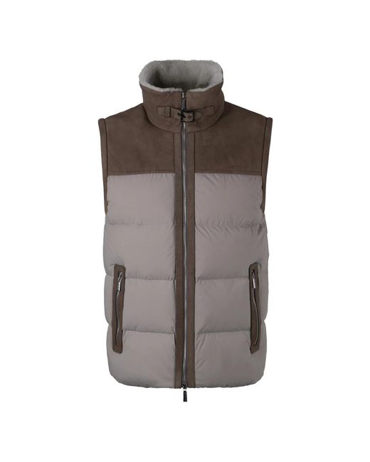 Vests Moorer pour homme en coloris Brown