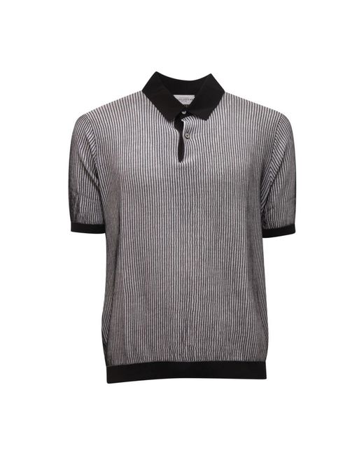 Ballantyne Tops ,Zwart ,Polo Neck Pullover- Shirt in het Gray voor heren