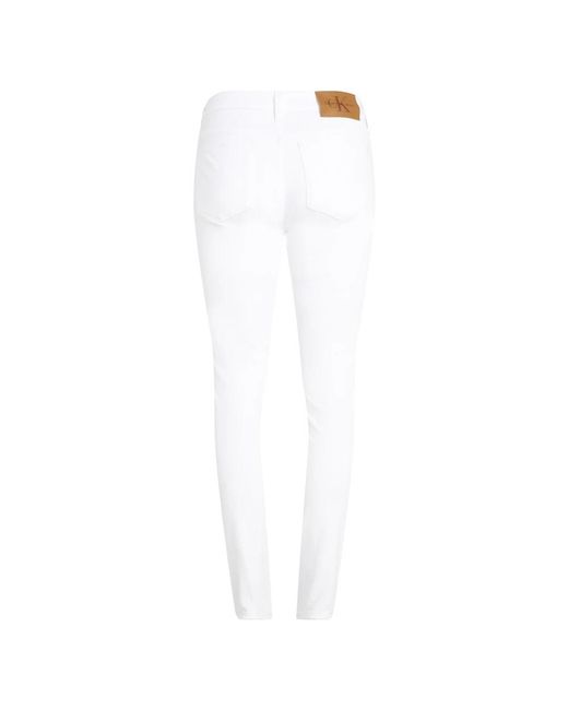 Calvin Klein White Skinny Fit Jeans