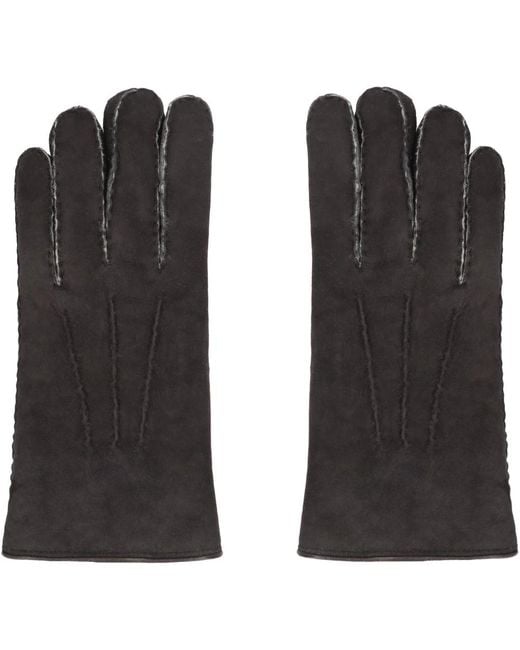 Moorer Black Gloves for men