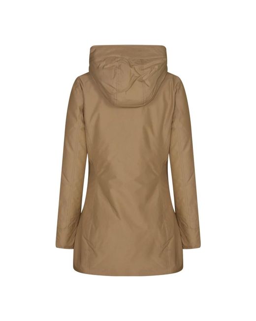 Woolrich Jassen ,Bruin ,Leer Coats in het Natural
