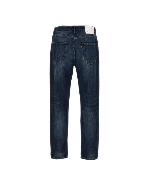 Department 5 Blue Straight Fit Jeans for men