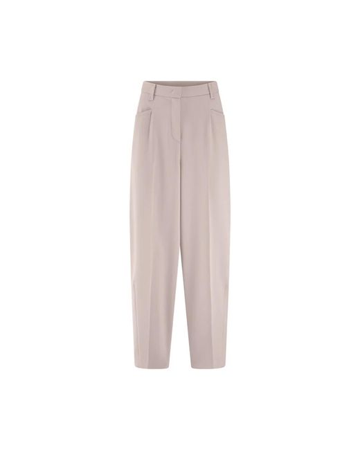 Riani Broeken ,Rounded Silhouette Broeken in het Gray