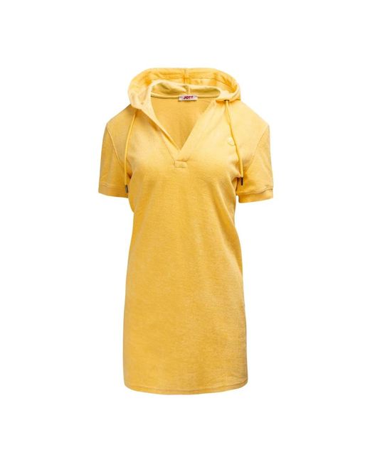 J.O.T.T Kleedjes ,Geel ,Beach Dress Meg 2.0 in het Yellow