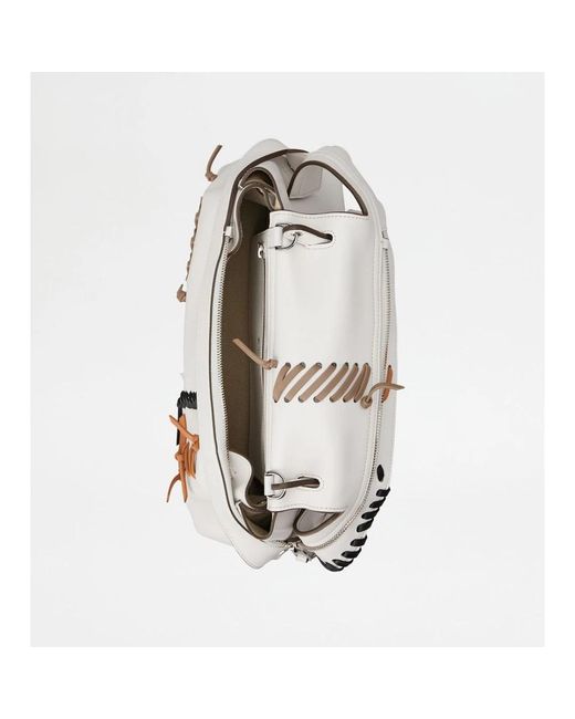 Tod's White Shoulder Bags