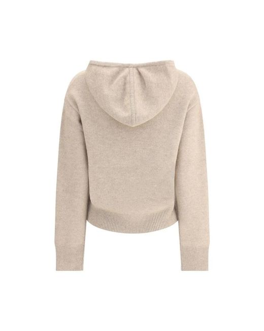 Guest In Residence Natural Kaschmir Kapuzenpullover Mit Kordelzug
