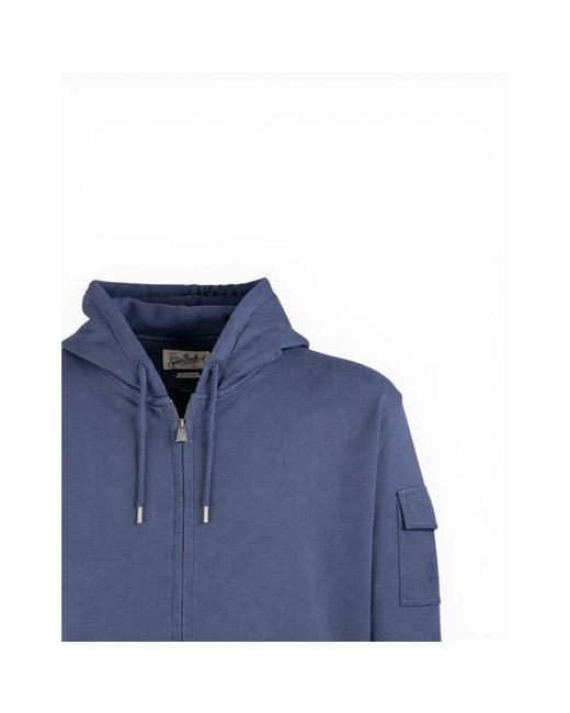 Mc2 Saint Barth Blue Zip-Throughs for men