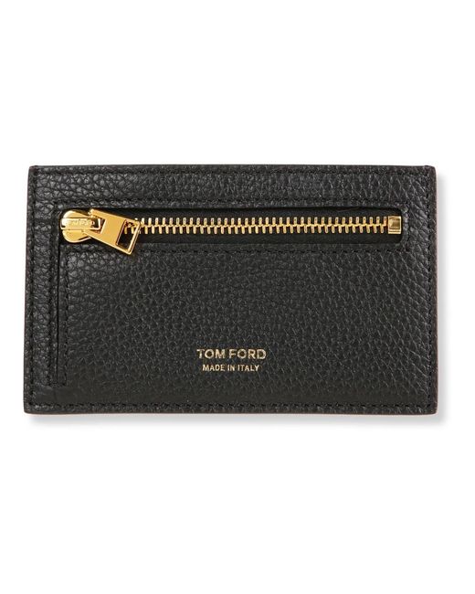 Tom Ford Accessoires ,Zwart ,Leer Portefeuilles & Kaarthouders in het Black voor heren