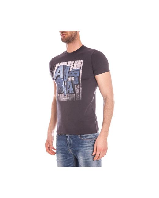 Armani Jeans Blue T-Shirts for men