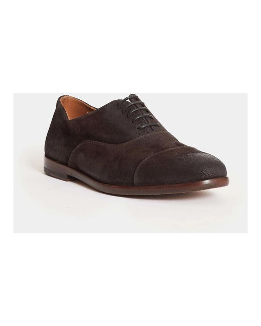 Doucal's Brown Laced Shoes for men