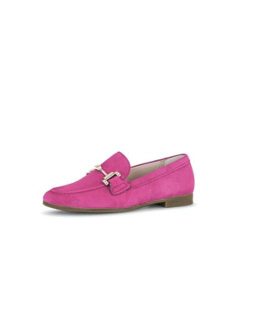 Gabor Pink Bequeme Slip-On Schuhe Für Frauen