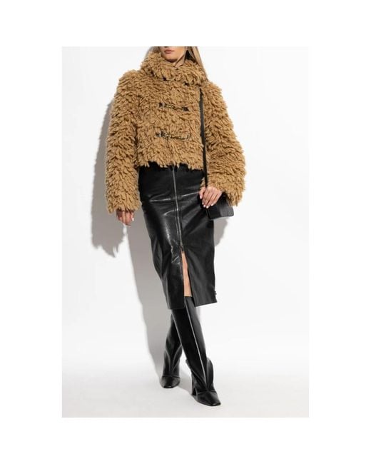 Burberry Metallic Faux Fur & Shearling Jackets