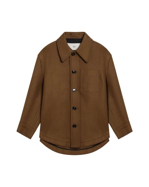 AMI Casual Hemden in het Brown voor heren