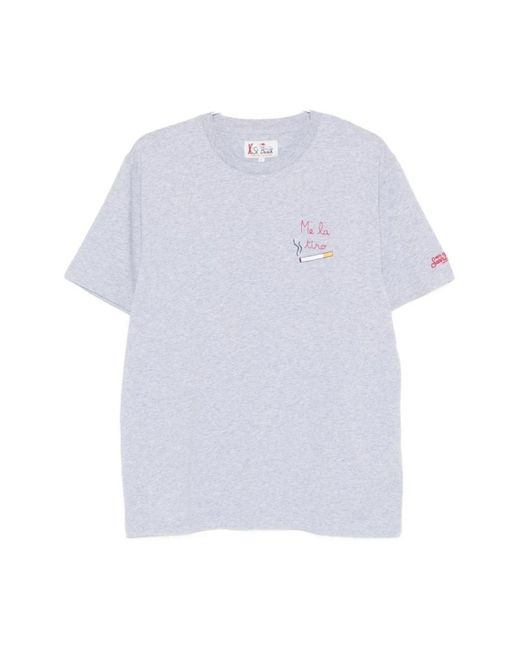 Mc2 Saint Barth White T-Shirts for men