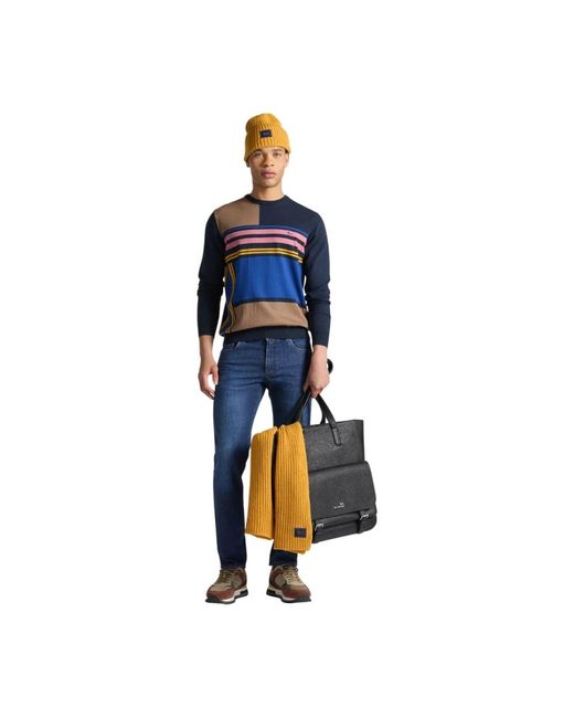 Harmont & Blaine Blue Round-Neck Knitwear for men