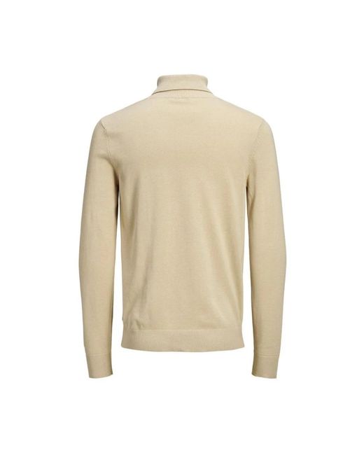 Jack & Jones Truien & Vesten ,Katoen Coltrui Gebreide Trui in het Natural voor heren