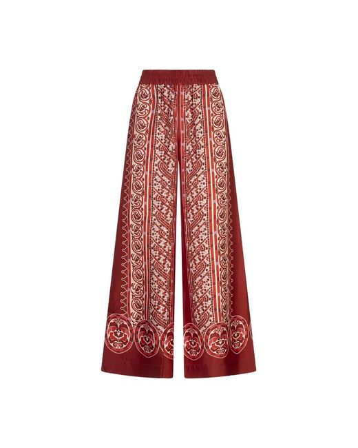 Wide Trousers di LaDoubleJ in Red