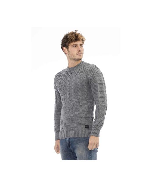 DISTRETTO12 Round-neck knitwear in Gray für Herren