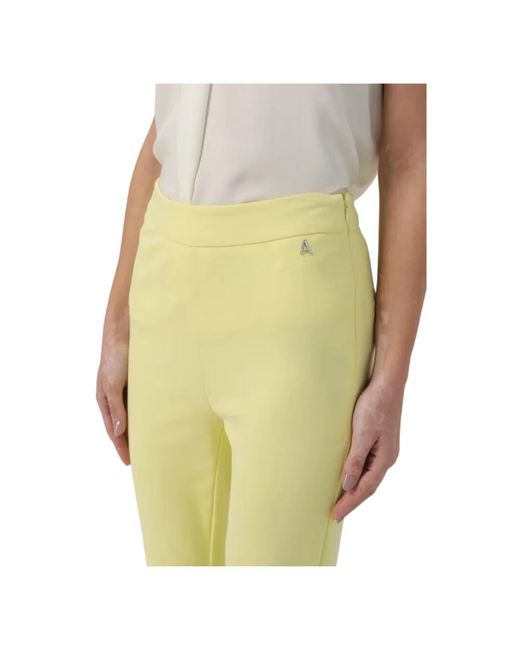 Trousers > wide trousers Twin Set en coloris Yellow