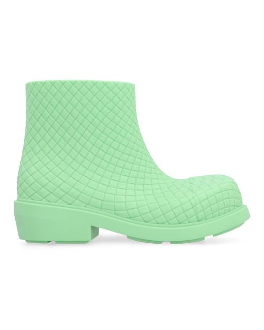 Bottega Veneta Green Rain Boots