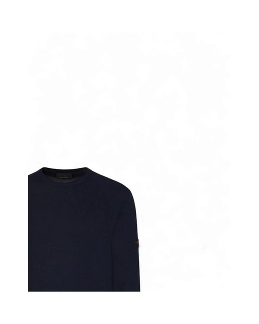 Peuterey Blue Round-Neck Knitwear for men