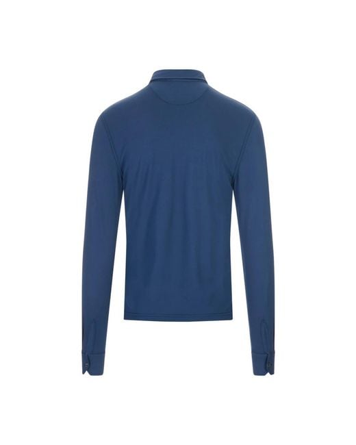 Fedeli Blue Polo Shirts for men