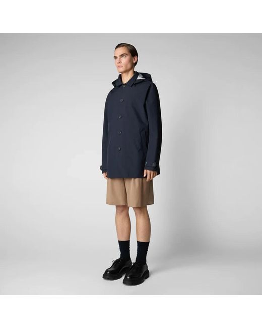 Save The Duck Blue Rain Jackets for men
