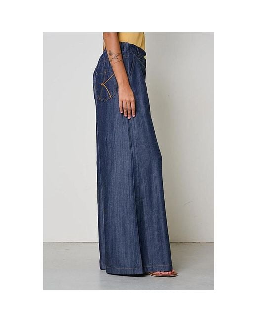 Kaos Blue Wide Trousers
