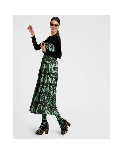 LaDoubleJ Kleedjes ,Groen ,Polyester Grote Jurk in het Green