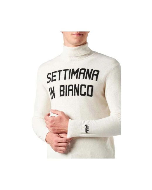 Mc2 Saint Barth White Turtlenecks for men