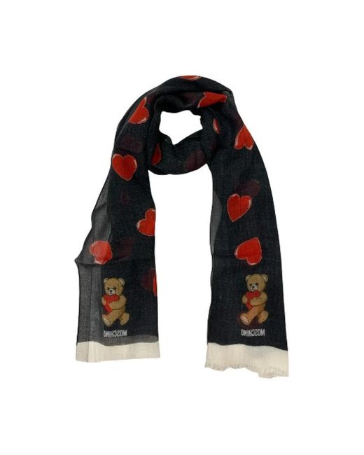 Moschino Black Winter Scarves