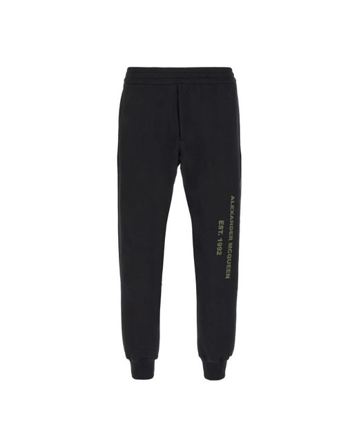 McQueen Black Sweatpants for men