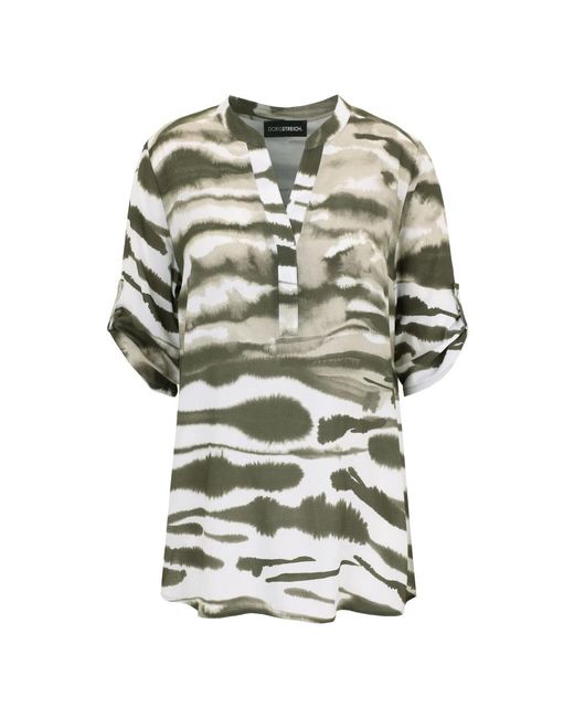 Doris Streich Slip-On Blouse in het Green