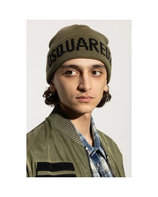 Beanies DSquared² de hombre de color Green