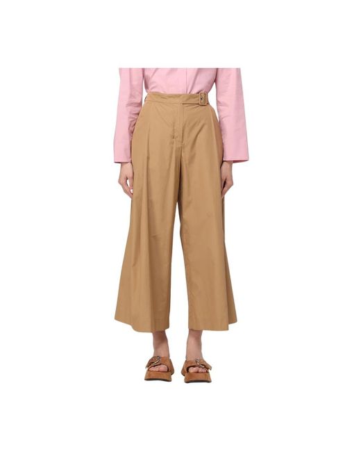 Trousers > wide trousers Max Mara en coloris Natural