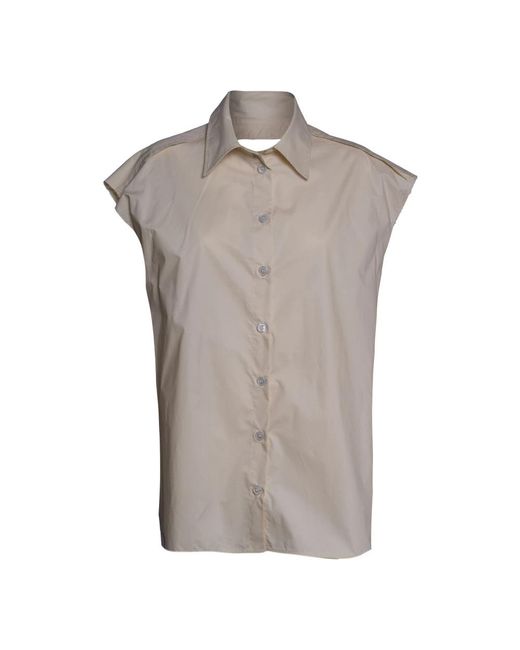 Erika Cavallini Semi Couture Gray Shirts
