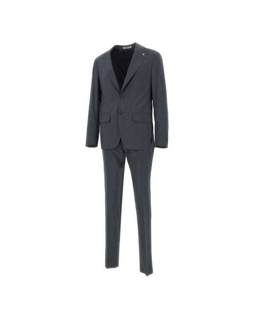 Corneliani Black Single Breasted Suits for men
