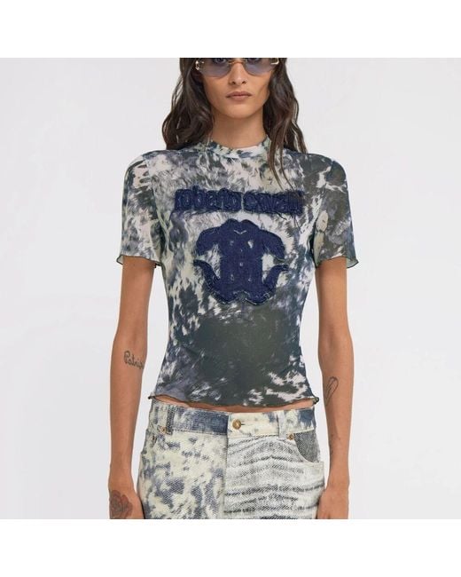 T-Shirts di Roberto Cavalli in Blue